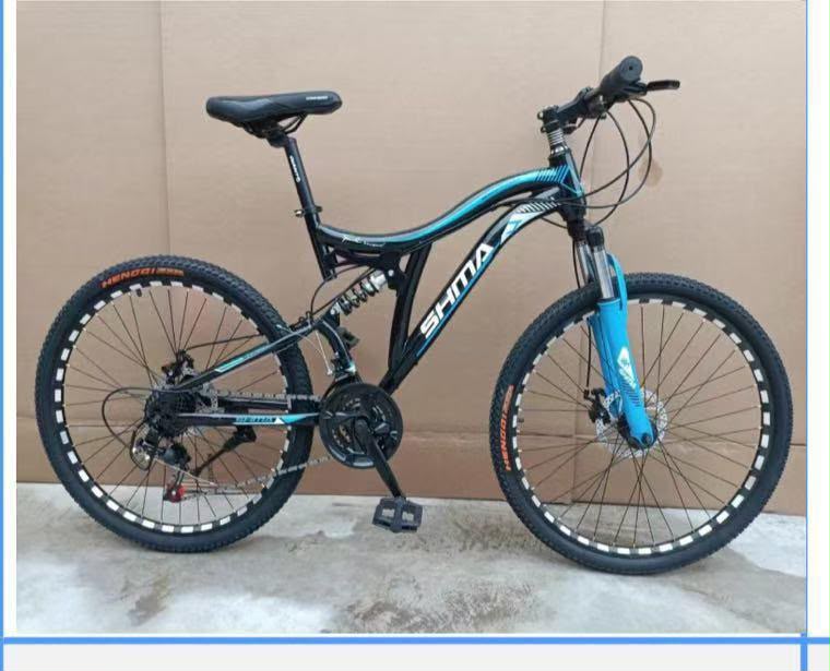 Classic 26 MTB mountain bike with dual suspension and retro design shock absorbers for trail and urban riding | Durable alloy frame