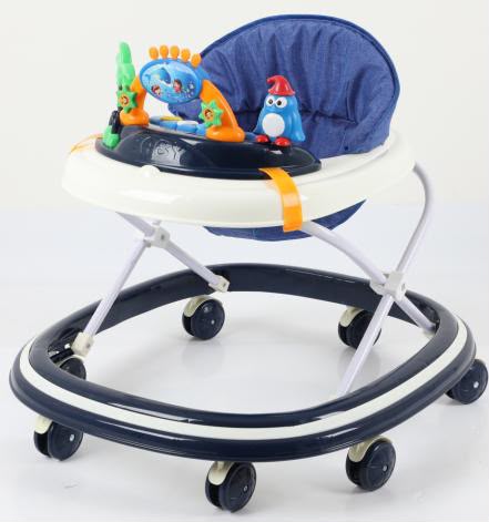 Baybee Zato Baby Walker for Kids, Foldable Kids Walker with 3 Position Adjustable Height & Musical Toy Bar | Kid Activity Walker for Toddlers | Walkers for Baby Boy Girl 6 to 18 Months