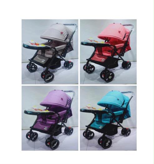 INFANTI | SWIVEL Red Baby Stroller | Travel Stroller - Foldable Travel Stroller - Baby Stroller with Reversible Handle | Baby Stuff 6 Months at 15 kg | Includes 2 Cup Holders