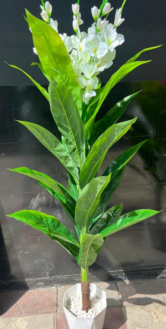 Artificial green flower