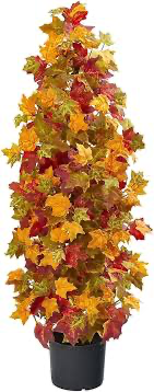 Autumn Maple Artificial Silk Trees, Orange