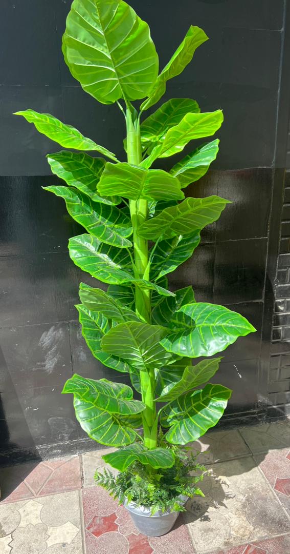 Green, artificial tree