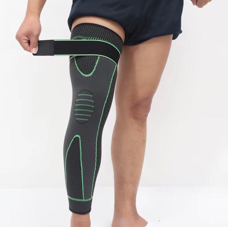 VORTEXA Full Leg Long Knee support band Sleeve,Knee Guard Pad Brace Compression Fit Joint Pain and Arthritis Relief, Improved Circulation Wrist Band Straps Gym Workout,Fitness Weight Wraps 