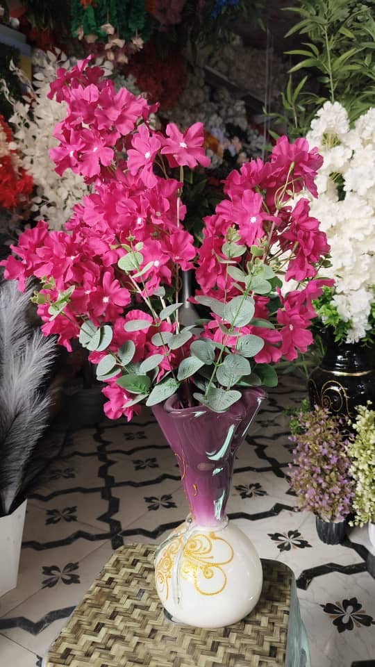 Artificial Flowers Silk Bougainvillea Branches Faux Artificial Bougainvillea Floral Stems Long Plant Branches 45" for Wedding Centerpieces, Table Runner, Home Decoration