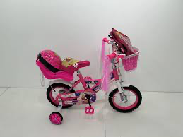 AGED Girl’s Bike Kids Folding Bicycle 12”/ 14”Foldable Children's Bicycle with Training Wheel